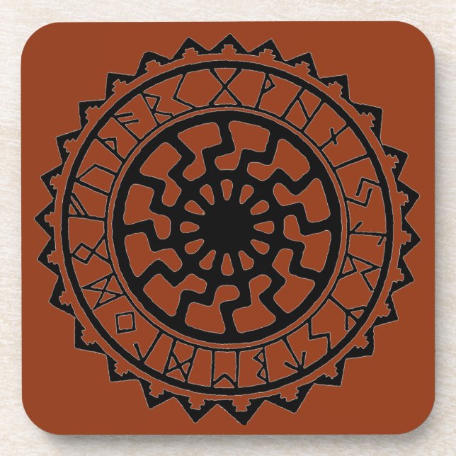 Posavasos Calendario Rúnico Solar Celta Vikingo (Frente)