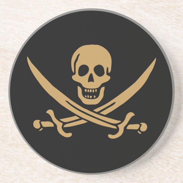Posavasos Calico Jack, Pirata Azteca de Oro y Pirata de Cutl (Frente)