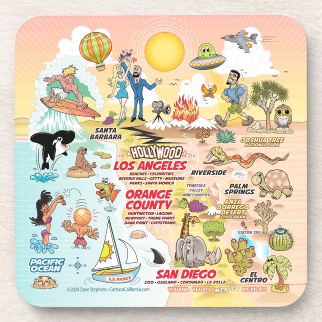 Posavasos California del Sur (Frente)