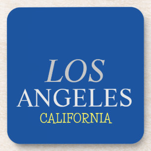 Posavasos California Los Angeles City USA Retro Vintage Blue