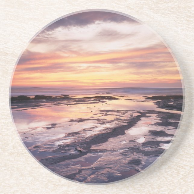 Posavasos California, San Diego, Sunset Cliffs, Atardecer 1 (Frente)