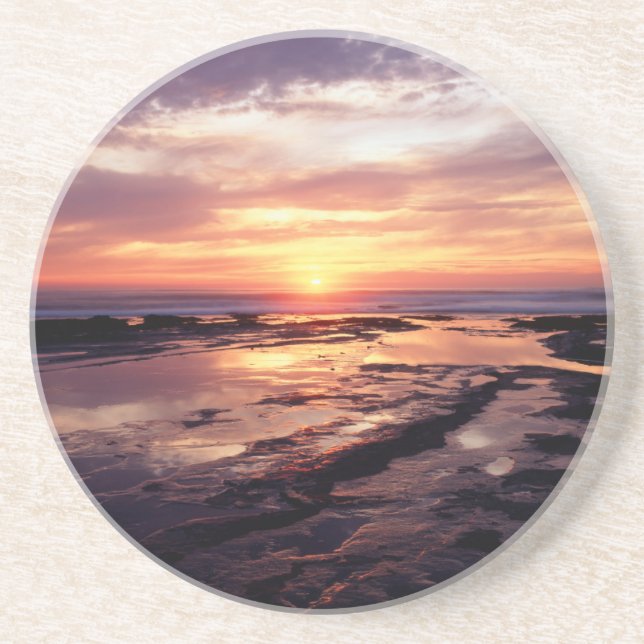 Posavasos California, San Diego, Sunset Cliffs, Sunset 3 (Frente)