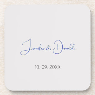 Posavasos Caligrafía de moda clásica sencilla personal