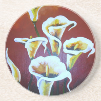 Posavasos Calla Blanca Lilies Flores De Corte Artísticas En 