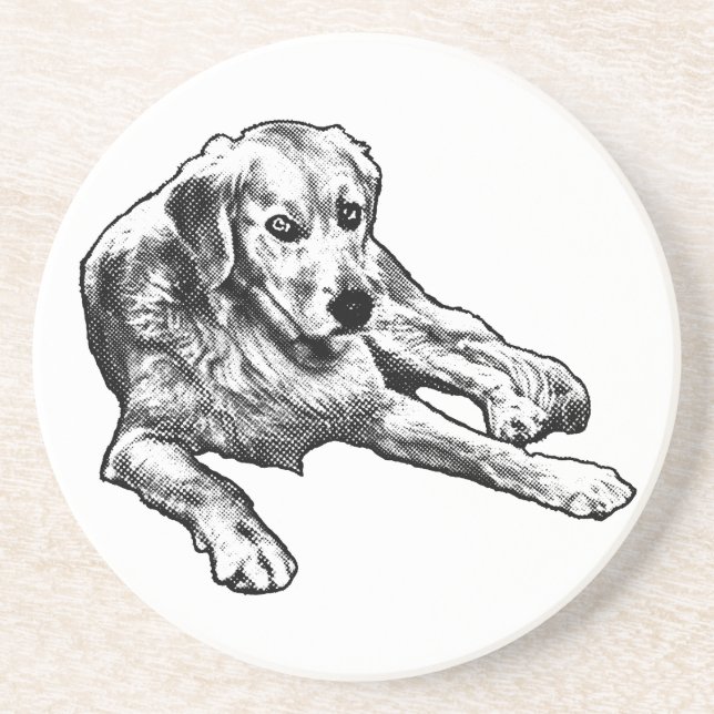 Posavasos Calle de la mesa: Grano dorado (Frente)