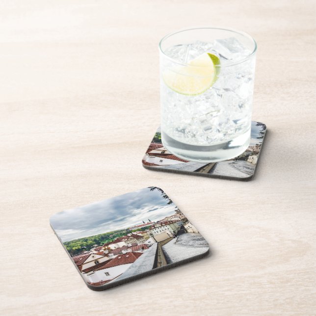 Posavasos Calle del centro de Praga (Lado Derecho)