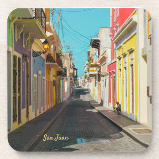 Posavasos Calle Empedrada de San Juan Antiguo Fotografía