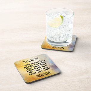 Posavasos Calzado de bebidas de temporada de traición