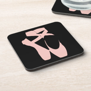 Posavasos Calzado de punta de ballet rosa