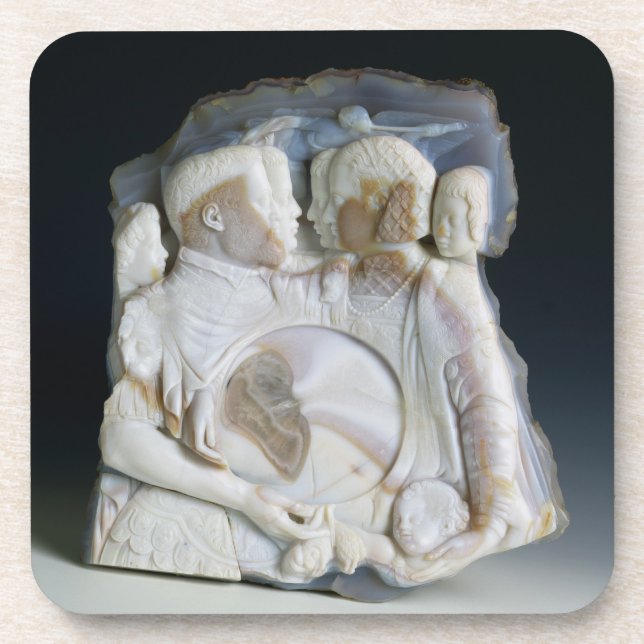 Posavasos Camafeo que representa a Cosimo de Medici (Frente)