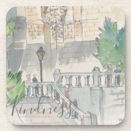 Posavasos Cámaras de bajo consumo "Francia acuarela"