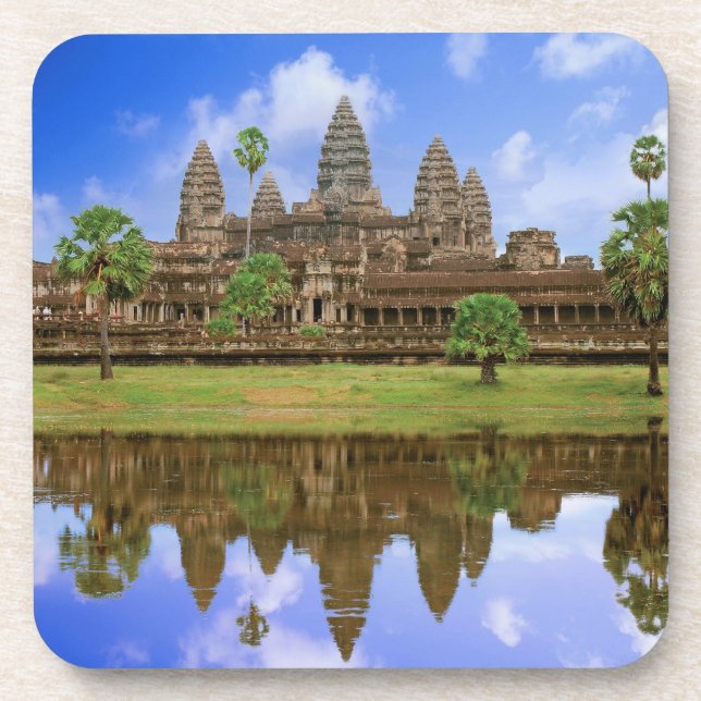 Posavasos Camboya, Kampuchea, templo de Angkor Wat. (Frente)