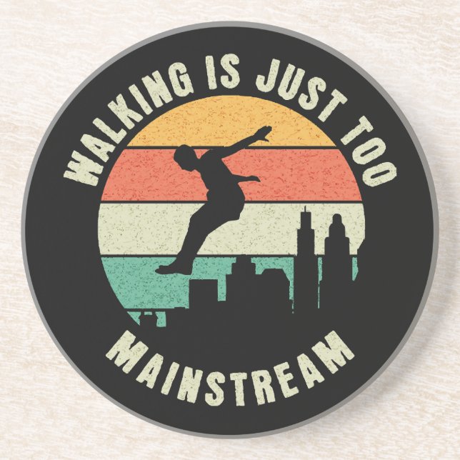Posavasos Caminar es demasiado convencional (Frente)
