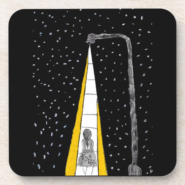 Posavasos Caminata nocturna de invierno (Frente)