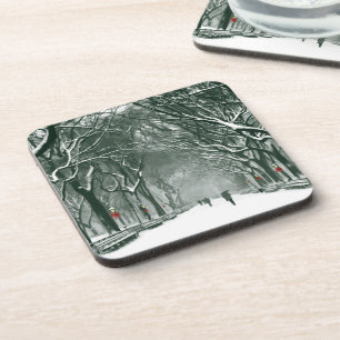 Posavasos Camino de nieve de Central Park