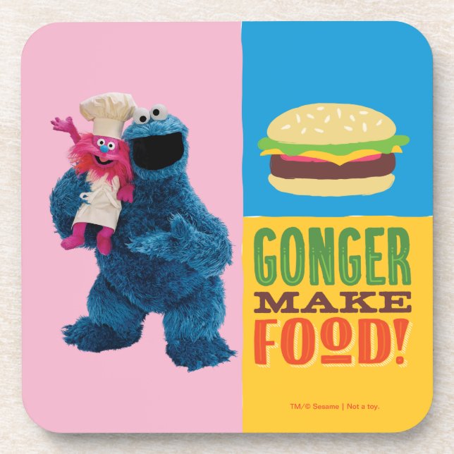 Posavasos Camión de foodie de Cookie Monster | Gonger Make F (Frente)