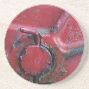 Posavasos Camión oxidado rojo