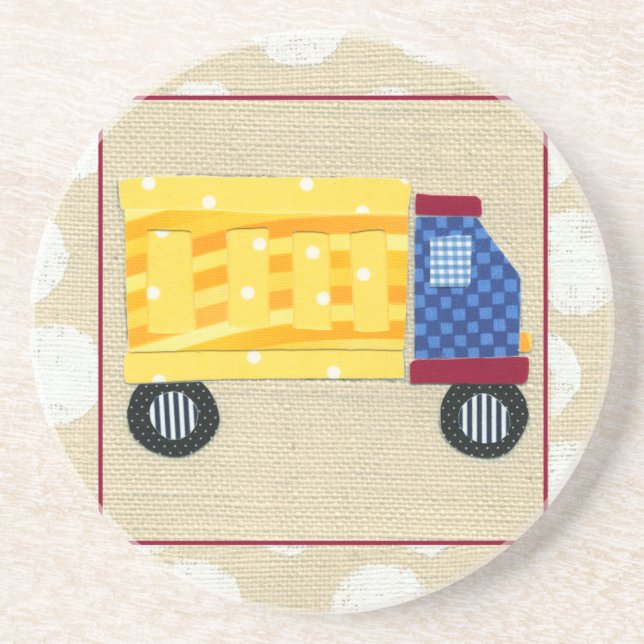 Posavasos Camión volcado para niños de Chariklia Zarris (Frente)