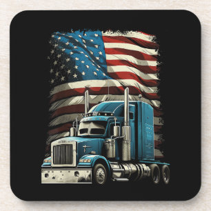 Posavasos Camionero Bandera Estadounidense Para Camión Patri