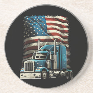 Posavasos Camionero Bandera Estadounidense Para Camión Patri
