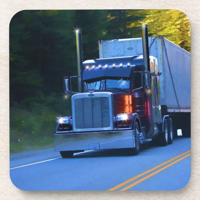 Posavasos Camioneros, grandes camiones de transporte (Frente)