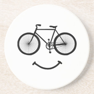 Posavasos Camiseta de bicicleta y sonrisa Camiseta de ciclis