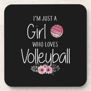 Posavasos Camiseta de voleibol para chicas adolescentes muje