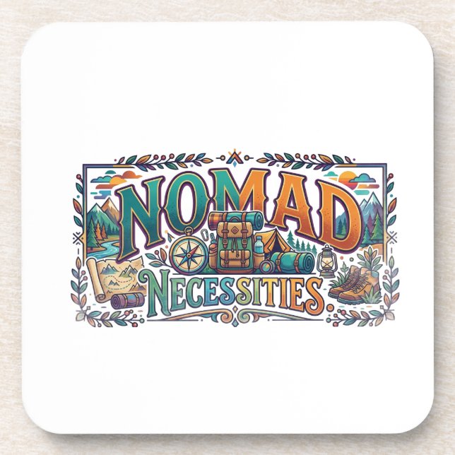 Posavasos Camiseta Nomad Necessities (Frente)