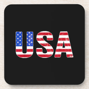 Posavasos Camiseta USA Bandera Americana Patriótica Hombres 