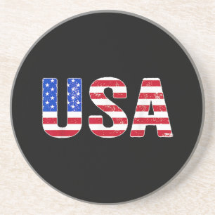Posavasos Camiseta USA Bandera Americana Patriótica Hombres