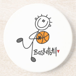 Posavasos Camisetas y regalos básicos de baloncesto con figu