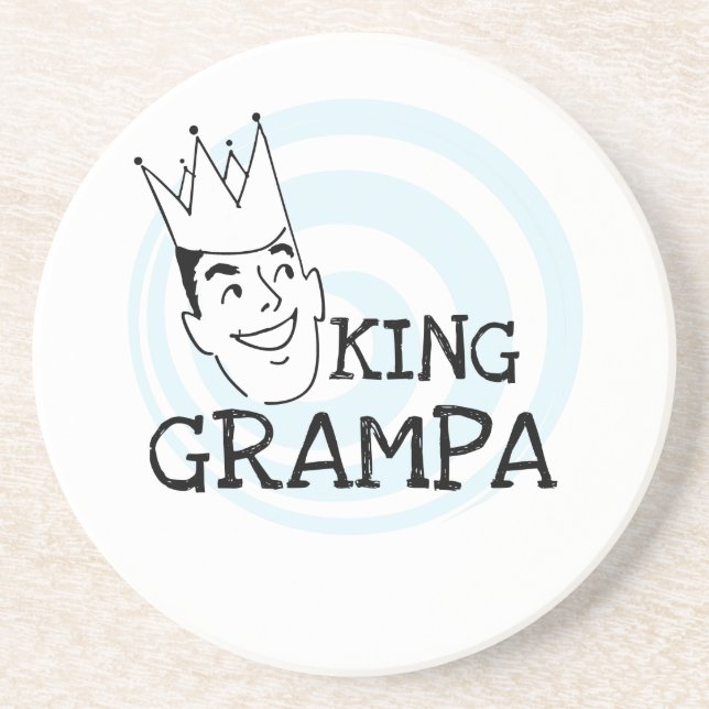 Posavasos Camisetas y regalos King Grampa (Frente)