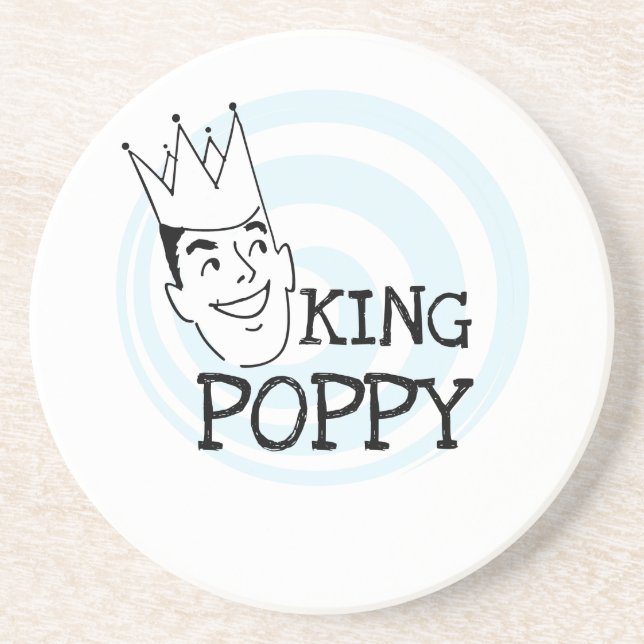 Posavasos Camisetas y regalos King Poppy (Frente)