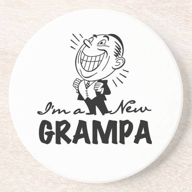 Posavasos Camisetas y regalos nuevos Grampa sonrientes (Frente)