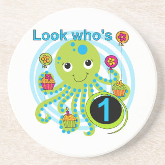 Posavasos Camisetas y regalos Octopus de primer cumpleaños