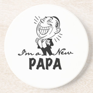 Posavasos Camisetas y regalos sonrientes de nuevo papá