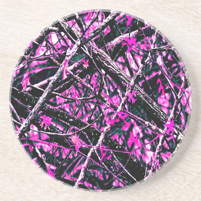 Posavasos Camo rosa "real" (Frente)