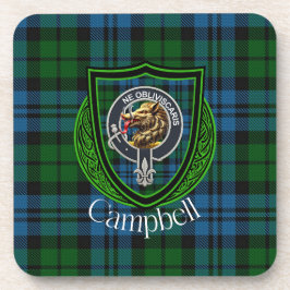 Posavasos Campbell Scottish Clan Tartan & Crest