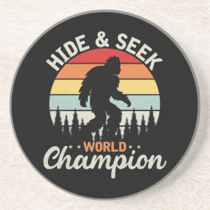 Posavasos Campeón Mundial de Escondite de Bigfoot