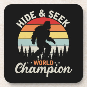 Posavasos Campeón Mundial de Escondite de Bigfoot