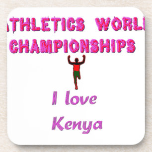 Posavasos Campeonato Mundial de Atletismo Corredora de Kenia