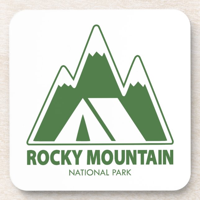 Posavasos Camping del Parque Nacional de las Montañas Rocky  (Frente)