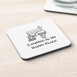 Posavasos Camping es mi lugar feliz en una