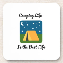 Posavasos Camping Life es la mejor vida en un