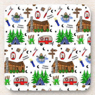 Posavasos Camping o camping de temática media feliz
