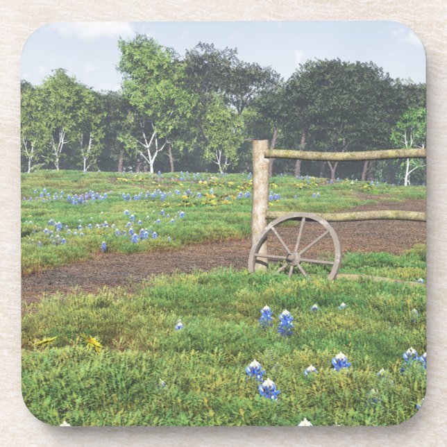 Posavasos Campo de Bluebonnets (Frente)