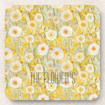 Campo de flores Naranja amarillo Naturaleza feliz