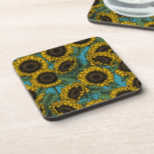 Posavasos Campo de girasol