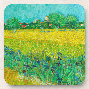 Posavasos Campo de Van Gogh con Lirios Cerca de Arles