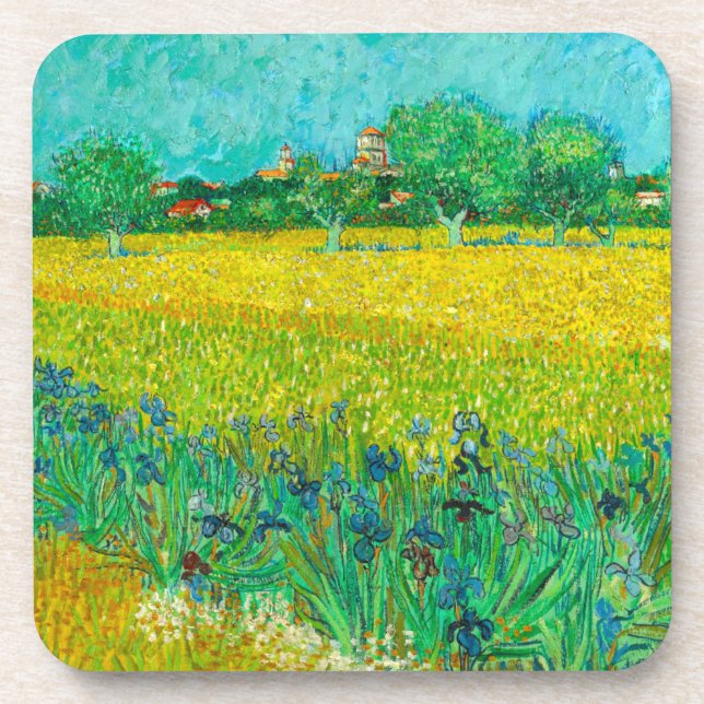 Posavasos Campo Van Gogh con irlandeses cerca de Arles (Frente)